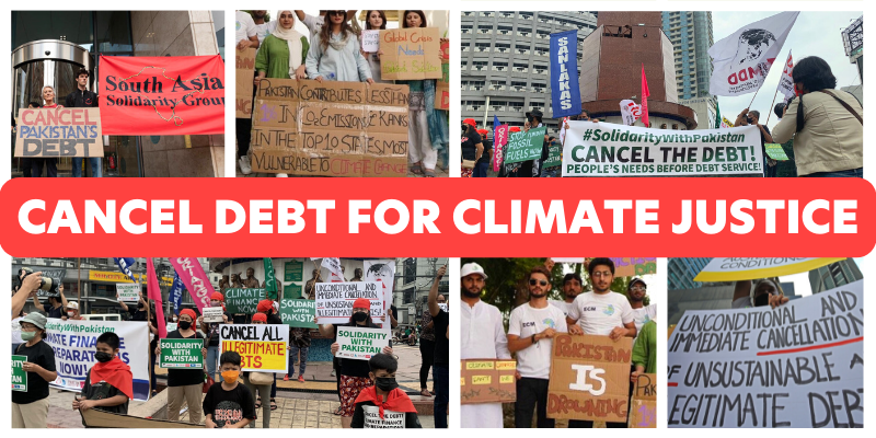Campaigners around the world showing solidarity for Pakistan